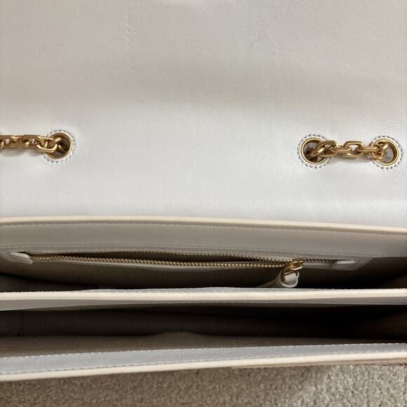 Tory Burch Gemini Link Hicks Garden Large Chain Leather Shoulder/crossbody Bag - Picture 8 of 15